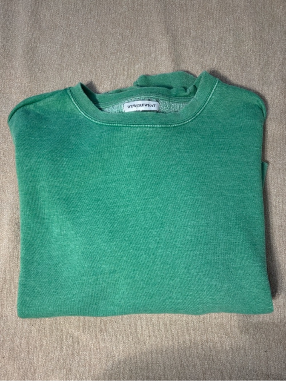 WeWoreWhat Jolly Green Crewneck Sweatshirt